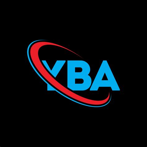 logotipo de YBA. carta yba. diseño del logotipo de la letra yba. logotipo de iniciales yba ...