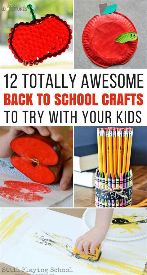 12 Totally Awesome Back to School Crafts