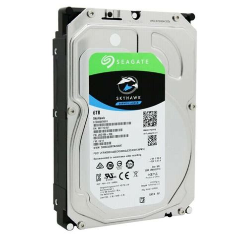 SEAGATE SkyHawk 6TB 7.2K RPM SATA Surveillance Hard Drive ...