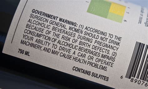 Surgeon General Alcohol Warning Label - Pensandpieces