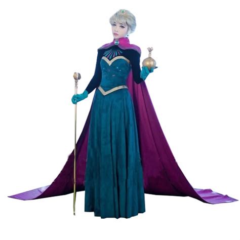 2017 Snow Queen Elsa Costume Custom For Adults Princess Dress Cosplay Costume (No Wig No Tool ...