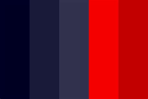 Blue Red Combination Color Palette