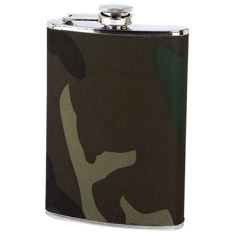 Camouflage Camo Small 8 oz Hip Pocket Liquor Booze Whisky Flasks For ...