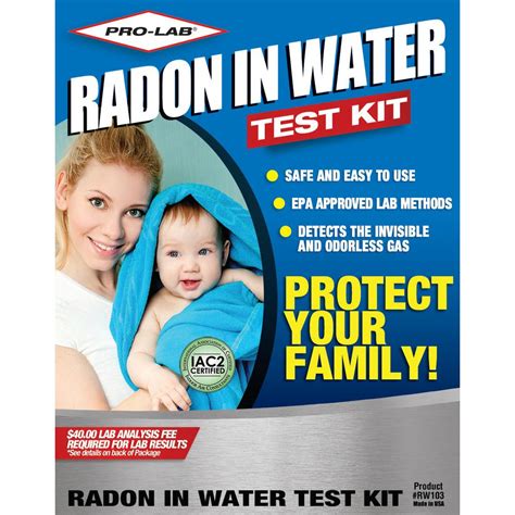 PRO-LAB Radon in Water Test Kit-RW103 - The Home Depot