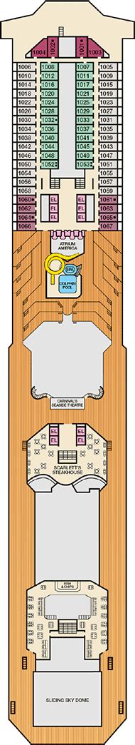 Carnival Valor Deck plan & cabin plan