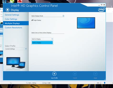 Intel HD Graphics Control Panel not recognizing multiple displays ...