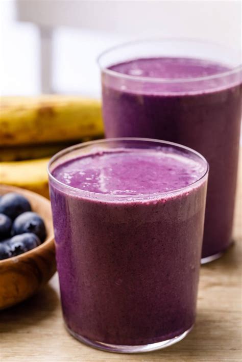 4-Ingredient Blueberry Breakfast Smoothie - Nurtured Homes