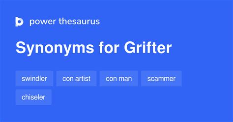 Grifter synonyms - 186 Words and Phrases for Grifter