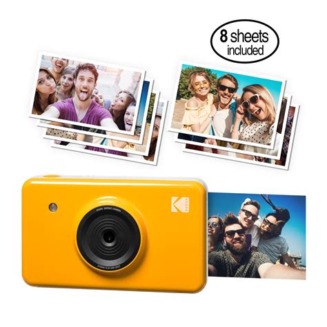 Kodak Mini Shot Instant Film Camera and Photo Printer, includes 8 Prints | Wirelessly Print from ...