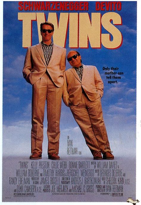 Twins 1988 Movie Poster art print on canvas