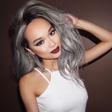 Grey ombre hair - ideas for the most fashionable dyeing