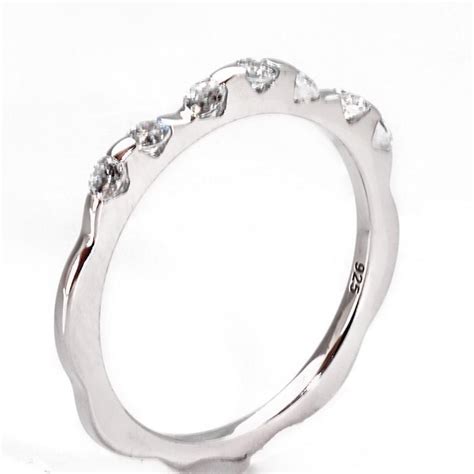 Cubic Zirconia Rings/Wedding or Anniversary Band Sterling