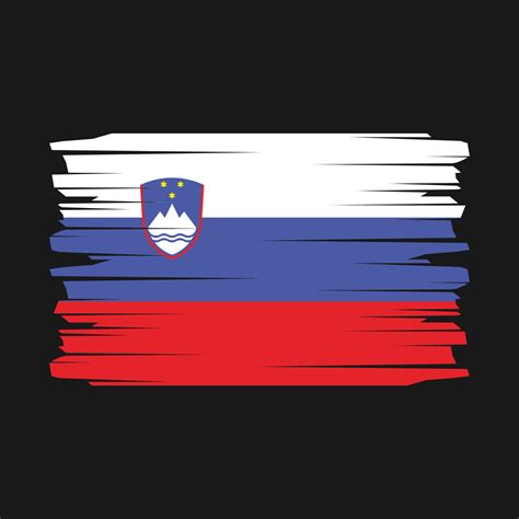 Slovenia Flag Brush Vector 21757242 Vector Art at Vecteezy