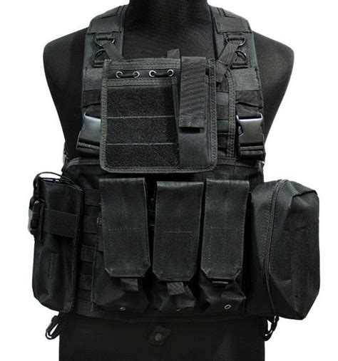 Black tactical vest, Tactical vest, Assault vest