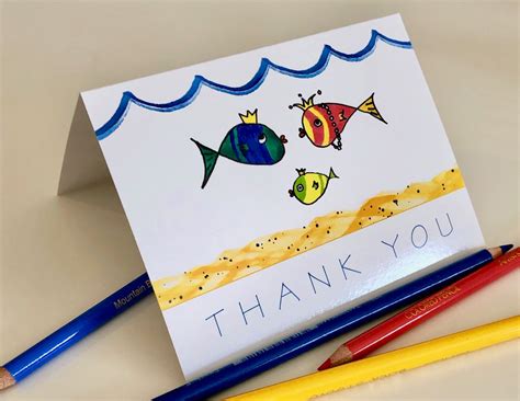 Royal Fish Thank You Card - Etsy