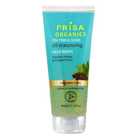 Prisa Organics Tea Tree & Clove Oil Balancing Face Wash