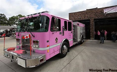 Pink fire truck (yes, pink) unveiled today – Winnipeg Free Press