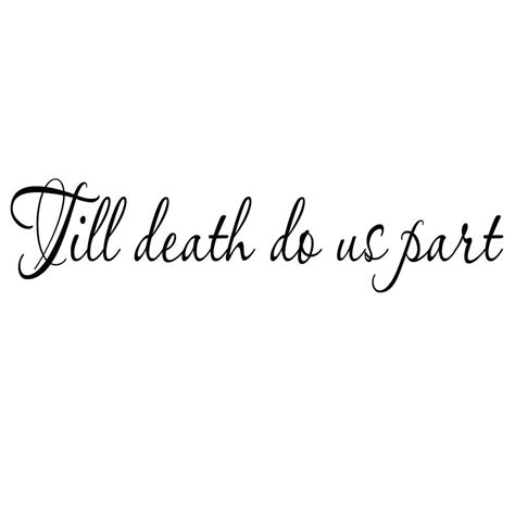 VWAQ Till Death Do Us Part Wall Quote Decal Wedding Marriage Saying ...