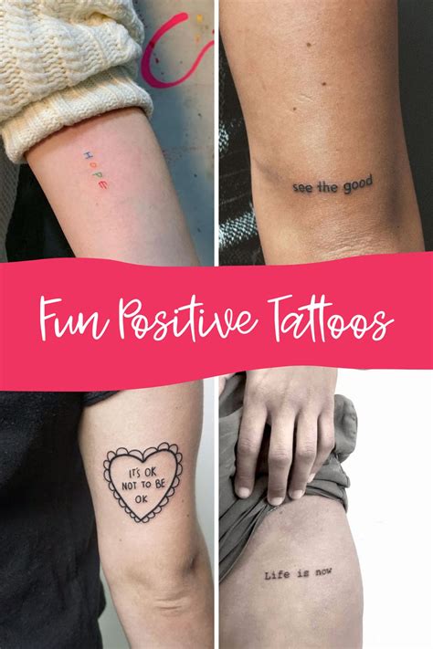 43+ Think Positive Tattoo Ideas + Designs - Tattoo Glee