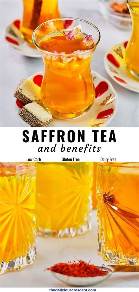 Saffron Tea (3 Ways) & Benefits - The Delicious Crescent