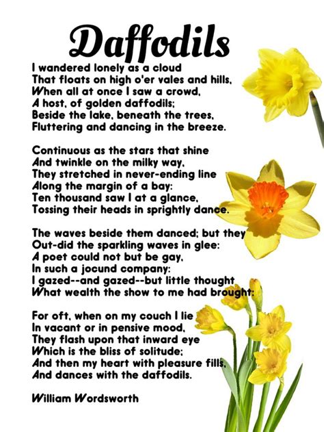 How we're celebrating World Poetry Day -- Daffodils, William Wordsworth | World poetry day ...