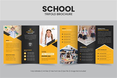 Education Trifold Brochure Template Graphic by Pixeness Digital · Creative Fabrica