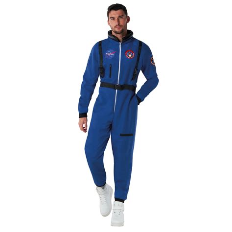 Morph Mens Blue Astronaut Costume Adult NASA Spaceman Space Suit Halloween Halloween Blue L ...