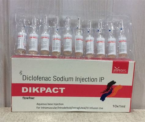 Diclofenac Sodium 75 mg/1 ml at Rs 220/pack | Diclofenac Sodium ...