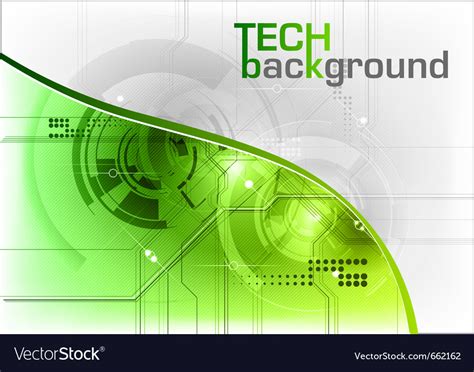 Green tech background with line Royalty Free Vector Image