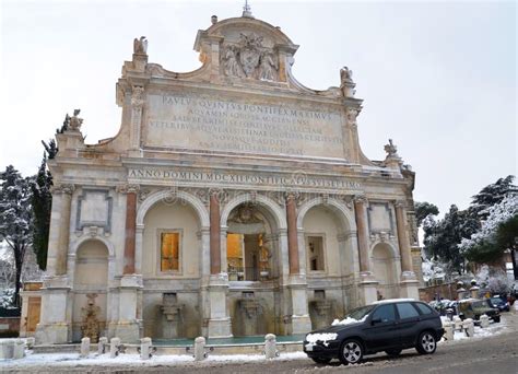 Fountain At Janiculum In Rome Stock Photos - Image: 28180723