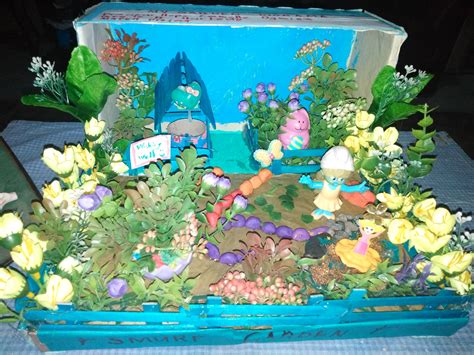 Garden Diorama project: Smurf Garden @ 2nd grade | Starting a vegetable garden, Starting a ...