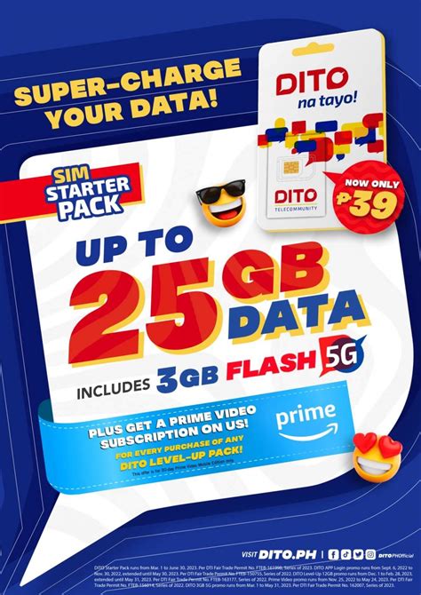 Enjoy Up to 25GB Bonus All-Access Data with DITO SIM Starter Packs - ClickTheCity