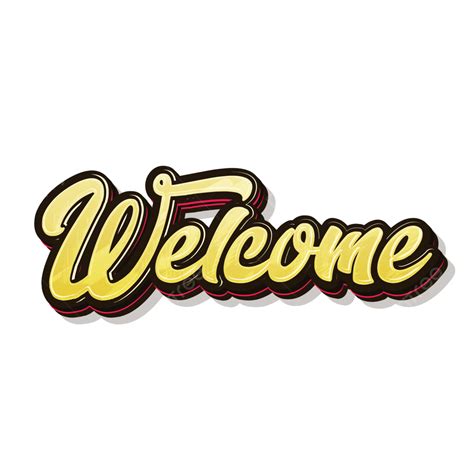 Yellow Black Welcome Design Free Vector, Welcome, Welcome 2023, Welcome ...