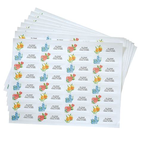 Flower Address Labels 250 - Labels - Miles Kimball