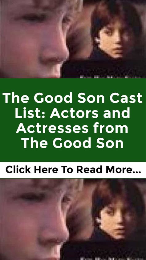 Full Cast of The Good Son Actors/Actresses | The good son, Actors ...