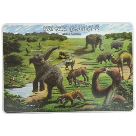 Painless Learning Ice Age Mammals Placemat - Walmart.com