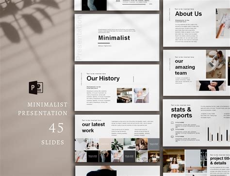 Minimal Presentation, PowerPoint (448815) | Presentation Templates | Design Bundles
