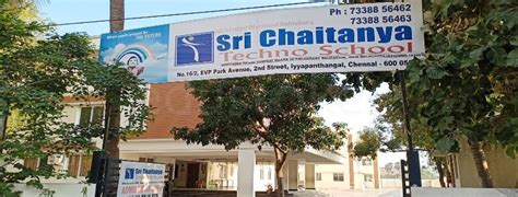 SRI CHAITANYA TECHNO SCHOOL, IYYAPPANTHANGAL, Chennai - Fees, Reviews And Admission | Edustoke