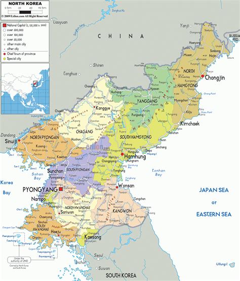 Mapas da Coreia do Norte