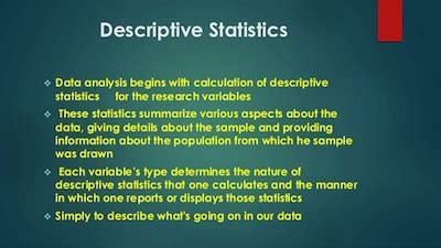 How To Use Descriptive Analysis In Research - StatCalculators.com