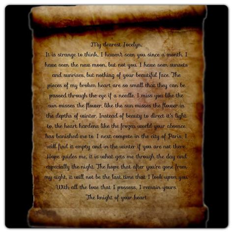 A Knight S Tale Quotes Love Letter - ShortQuotes.cc