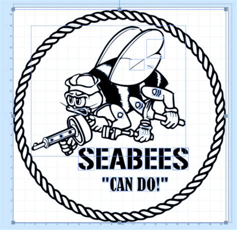 US Navy Seabee Scalable Vector Graphic and Cut Files for | Etsy