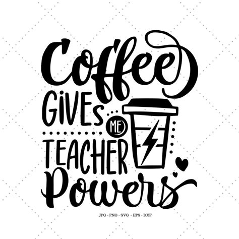 Coffee Teacher Svg, Coffee Gives Me, Funny Coffee Svg - So Fontsy