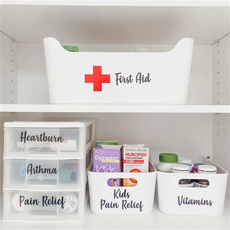 Medicine Cupboard Labels First Aid Labels Home Storage - Etsy Australia