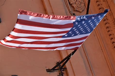 Free picture: american, flag, wind, emblem, patriotism, democracy, outdoors, architecture ...