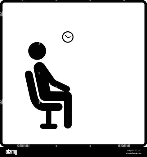 Waiting symbol| Waiting Area sign green color | Waiting room vector | Waiting room Stock Vector ...