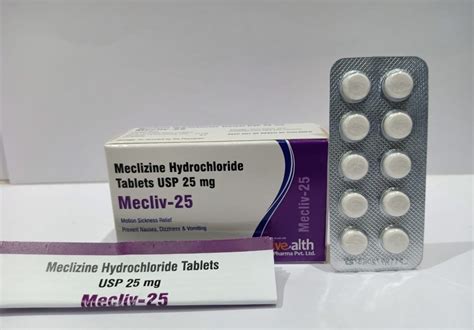 Meclizine HCL Tablet 25mg at best price in Navi Mumbai by Livealth ...