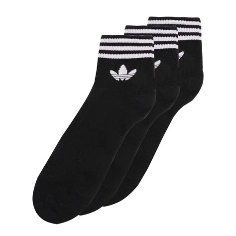 adidas Originals Trefoil Ankle Socks - 3PK | Black | AZ5523