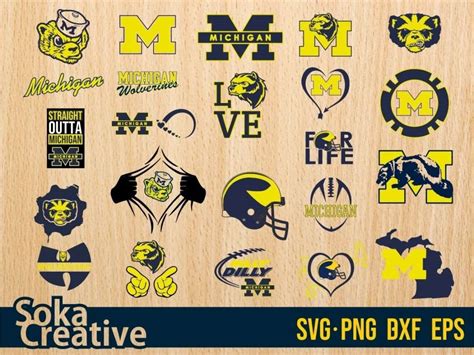 23 Michigan Wolverines SVG Bundle