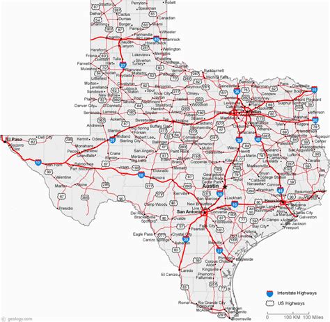 Texas City Map Major Cities | secretmuseum